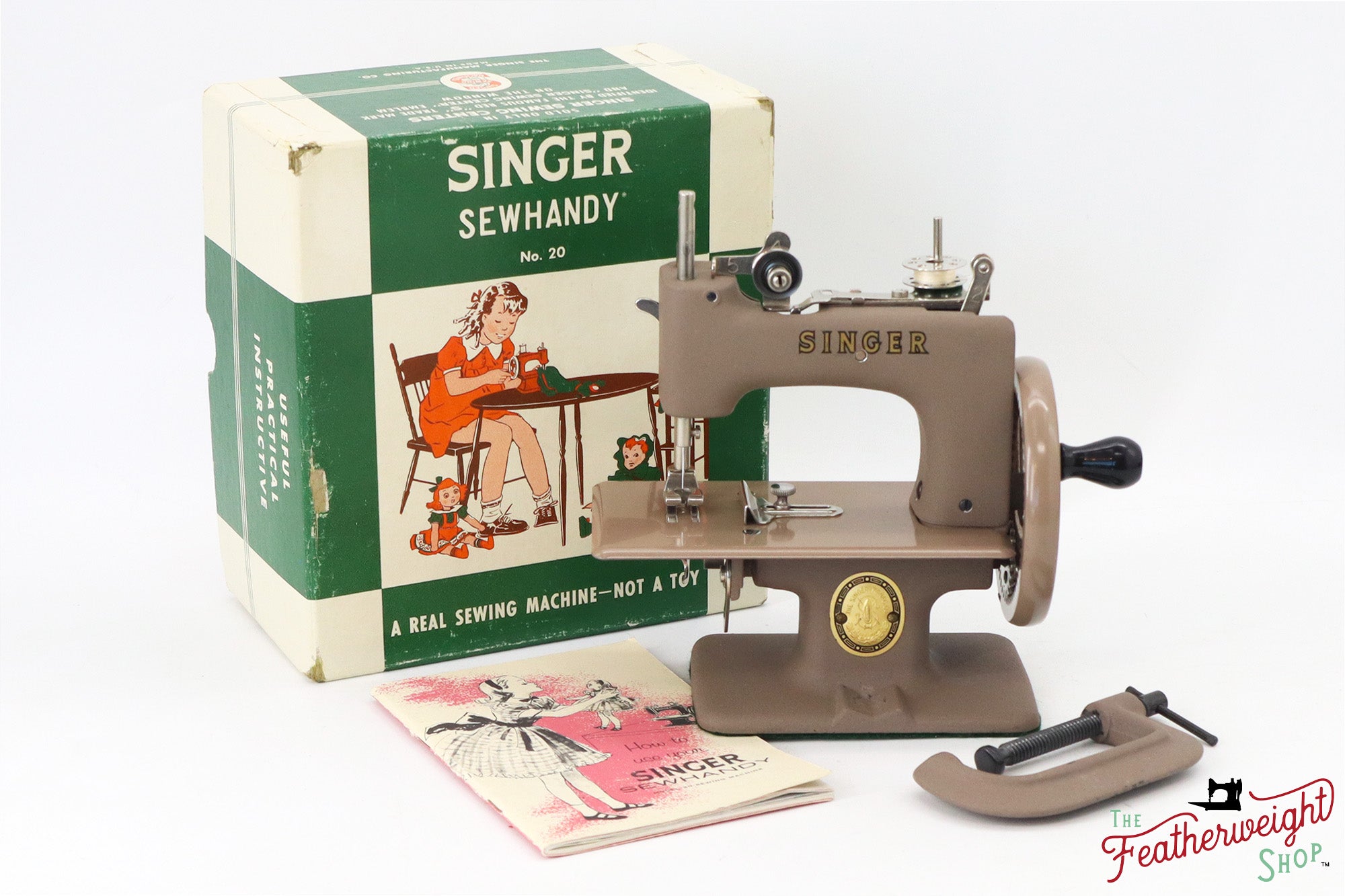 Singer Sewhandy Model 20 - Wrinkle / Warm Taupe, Complete Set! April 2024