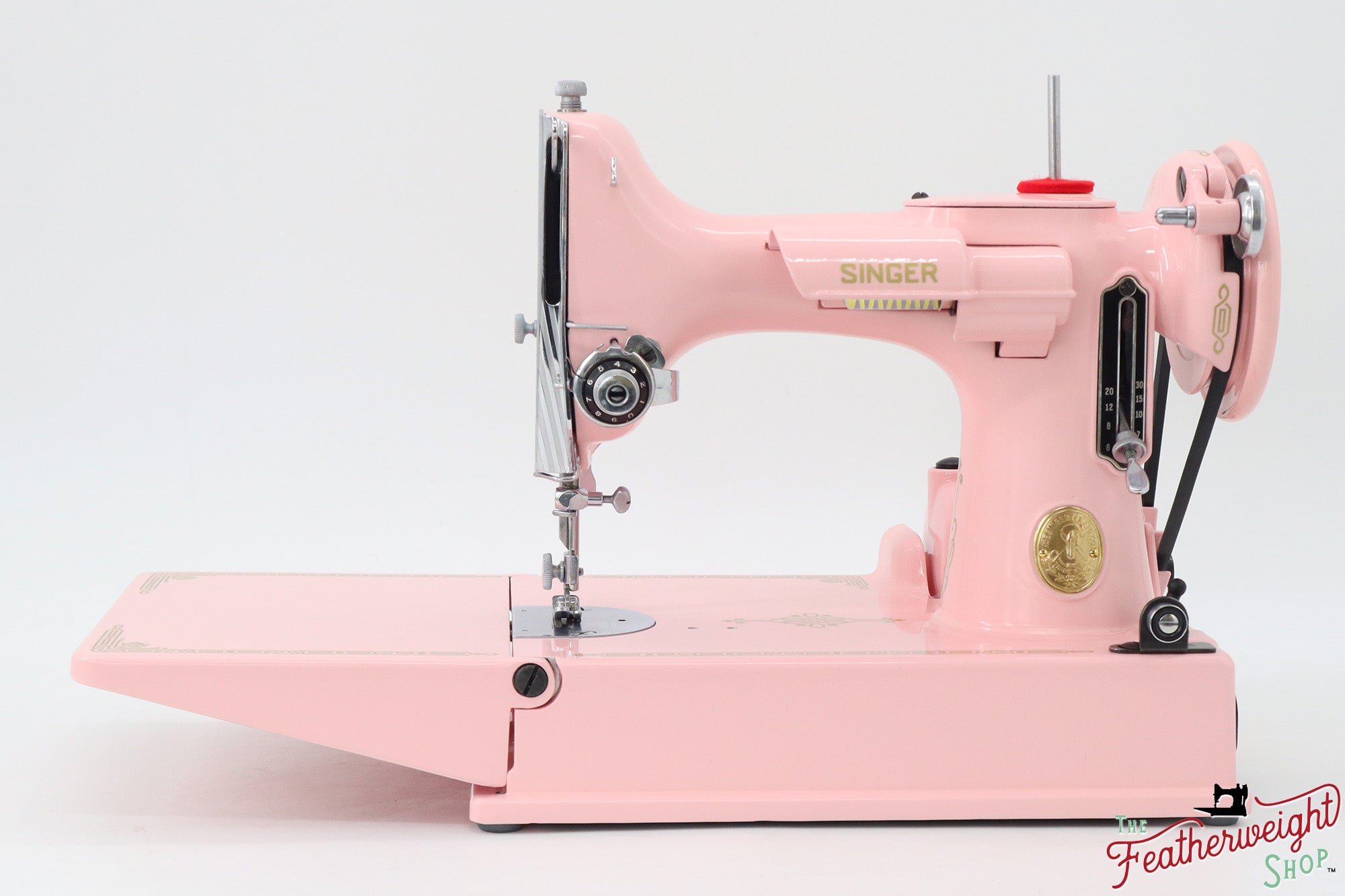 Singer Featherweight 221, AJ370*** - Fully Restored in Rosy Posy Pink