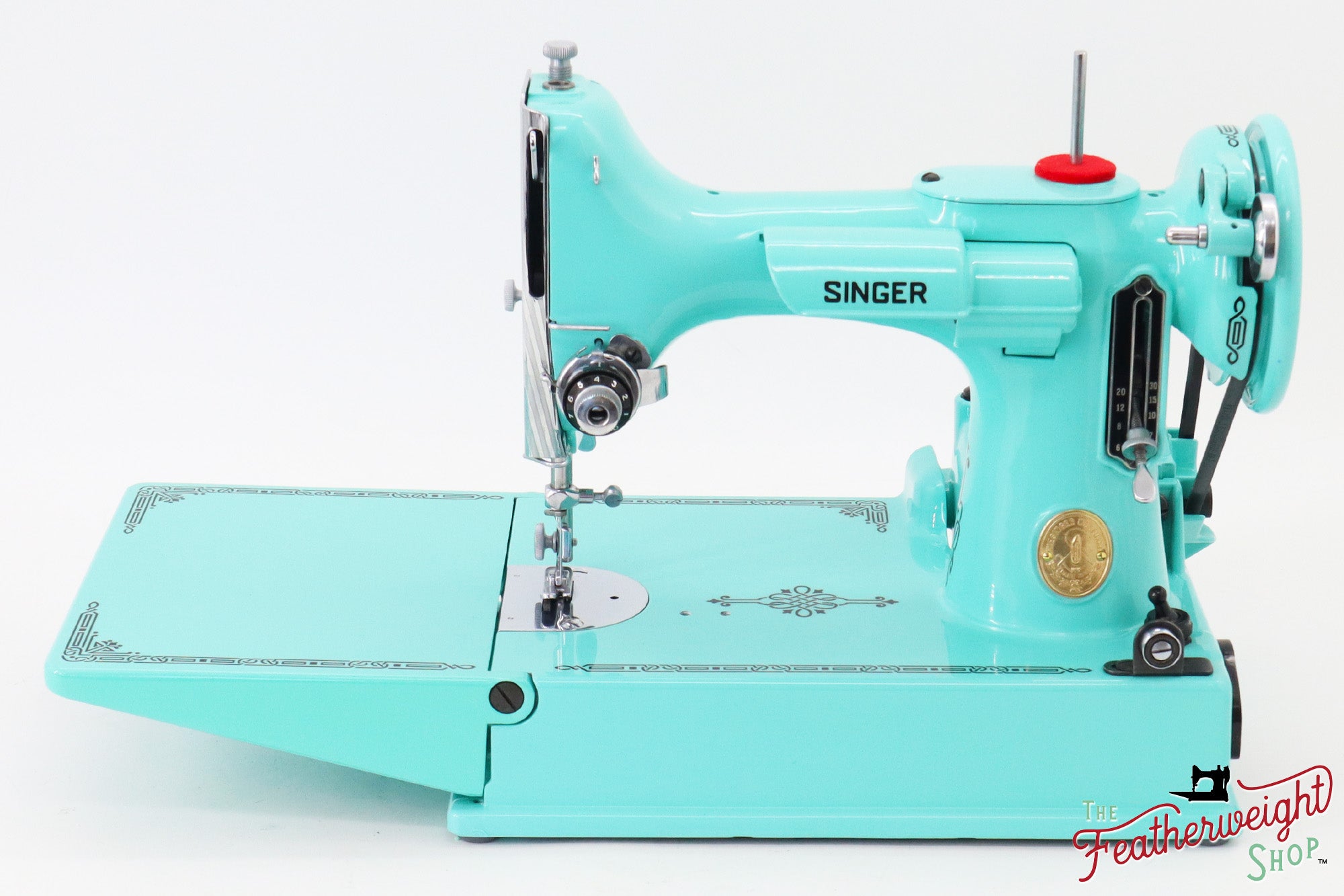 Singer Featherweight 221, AH9815** - Fully Restored in Tiffany Blue