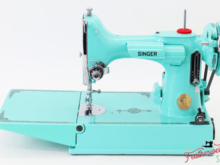 Load image into Gallery viewer, Singer Featherweight 221, AH9815** - Fully Restored in Tiffany Blue