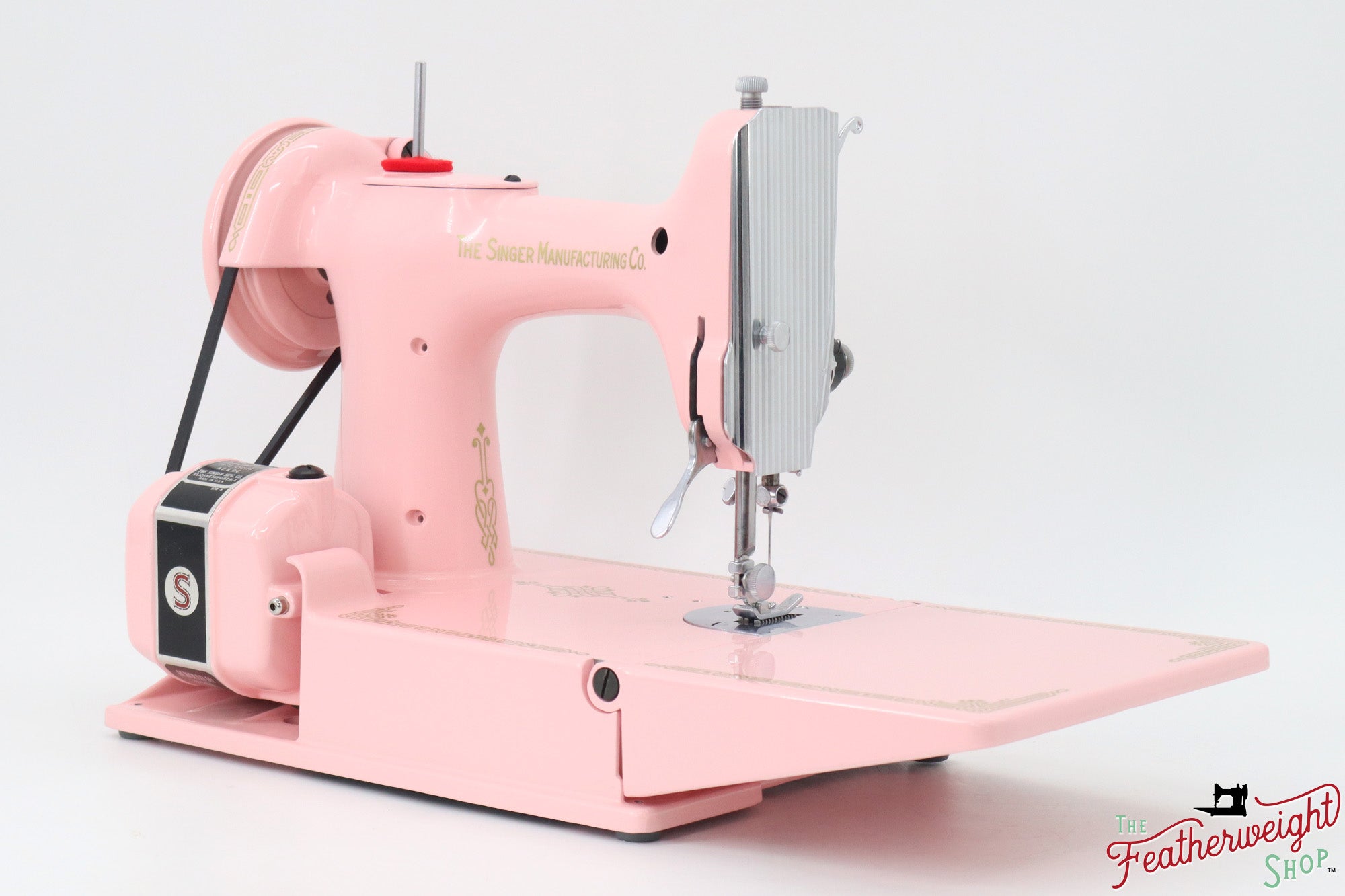 Singer Featherweight 221, AJ370*** - Fully Restored in Rosy Posy Pink