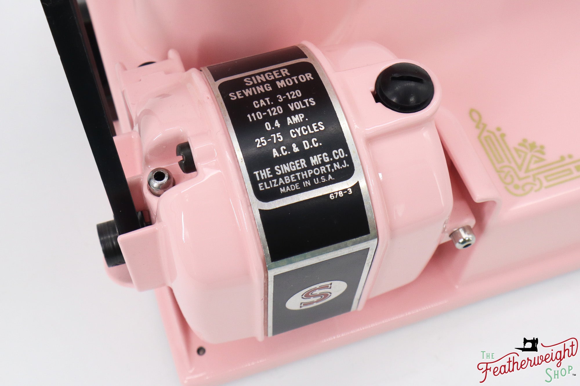 Singer Featherweight 221, AJ370*** - Fully Restored in Rosy Posy Pink