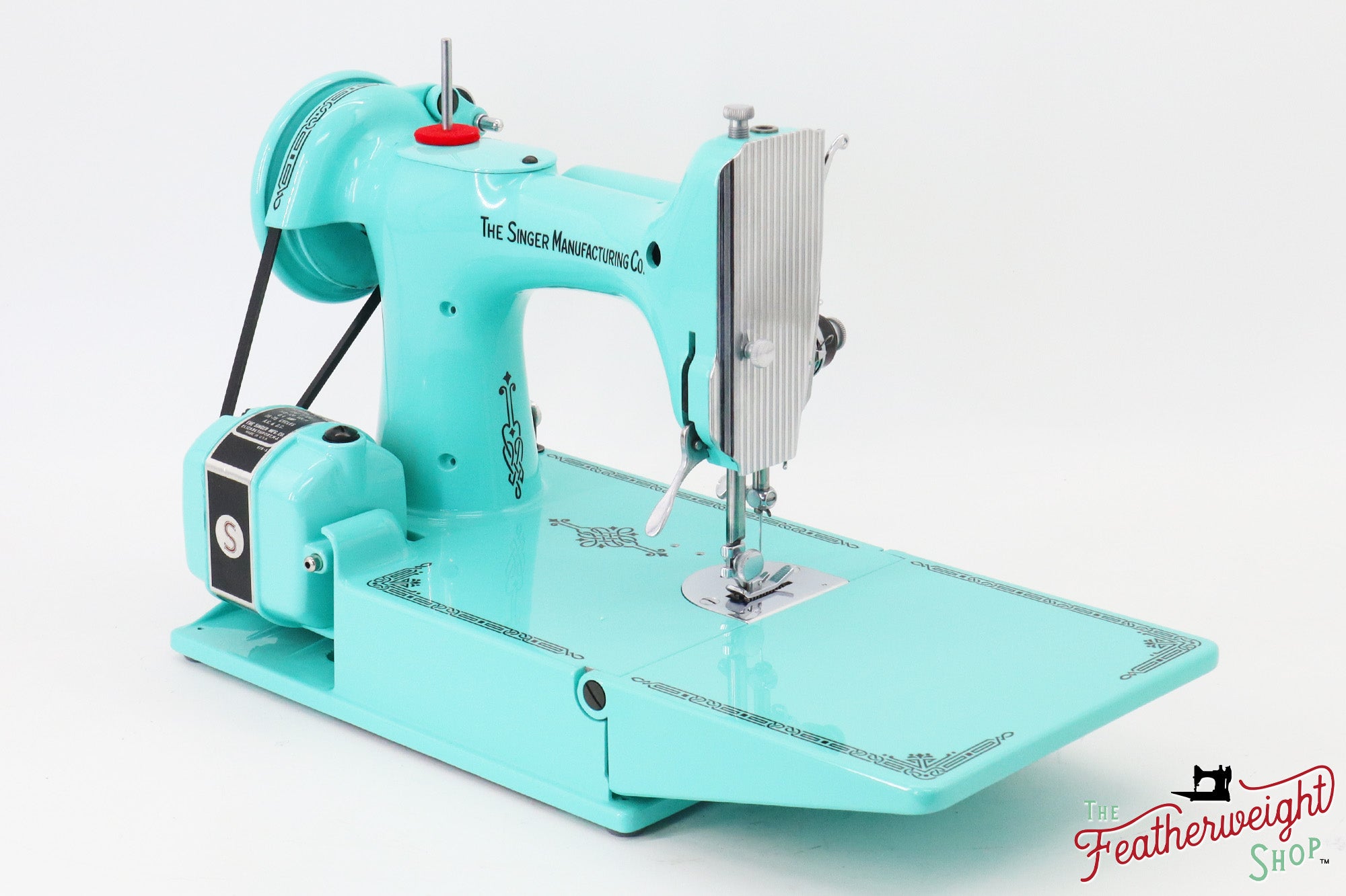 Singer Featherweight 221, AH9815** - Fully Restored in Tiffany Blue