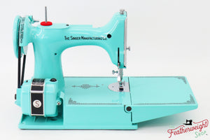 Singer Featherweight 221, AH9815** - Fully Restored in Tiffany Blue