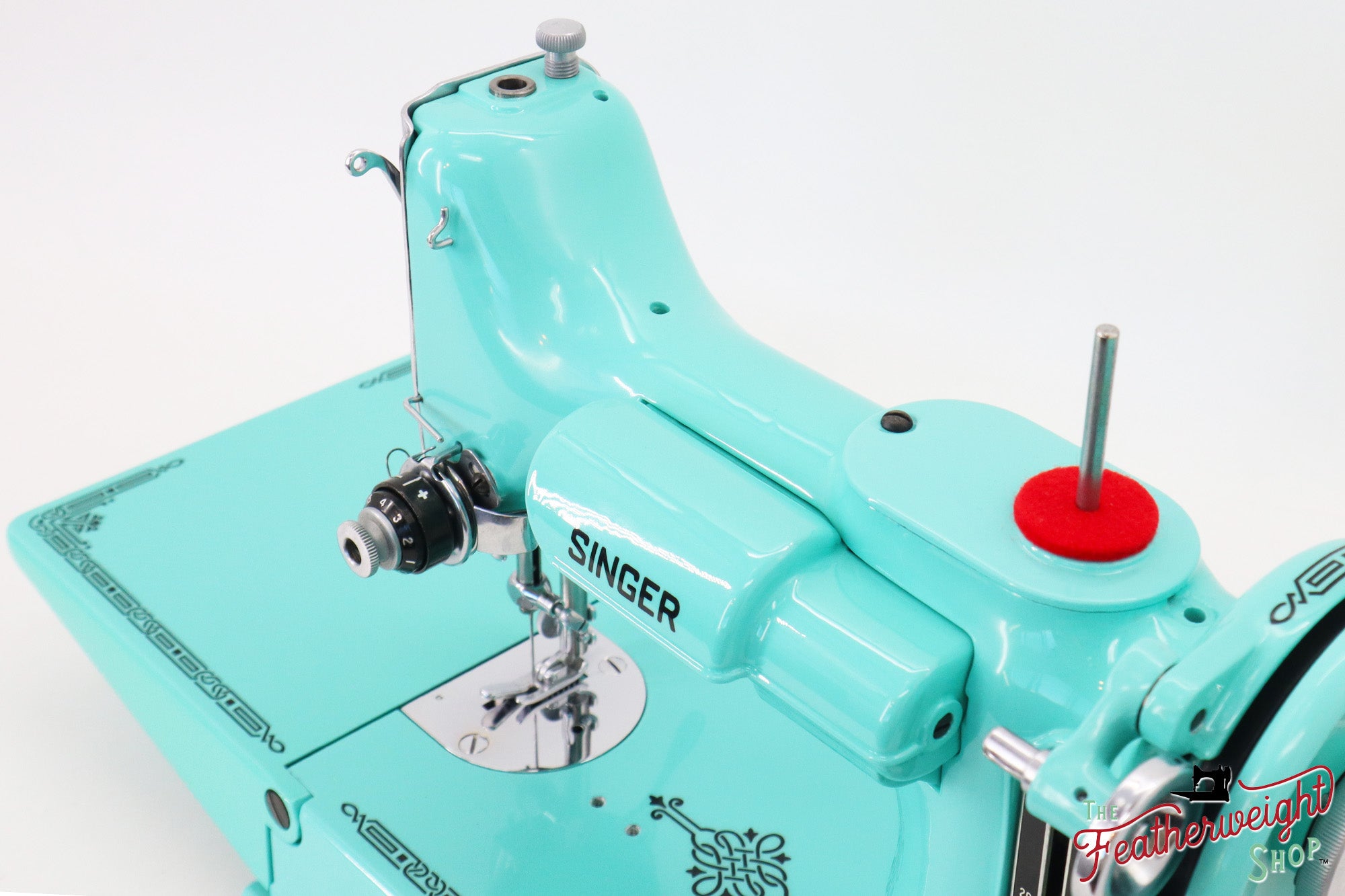 Singer Featherweight 221, AH9815** - Fully Restored in Tiffany Blue