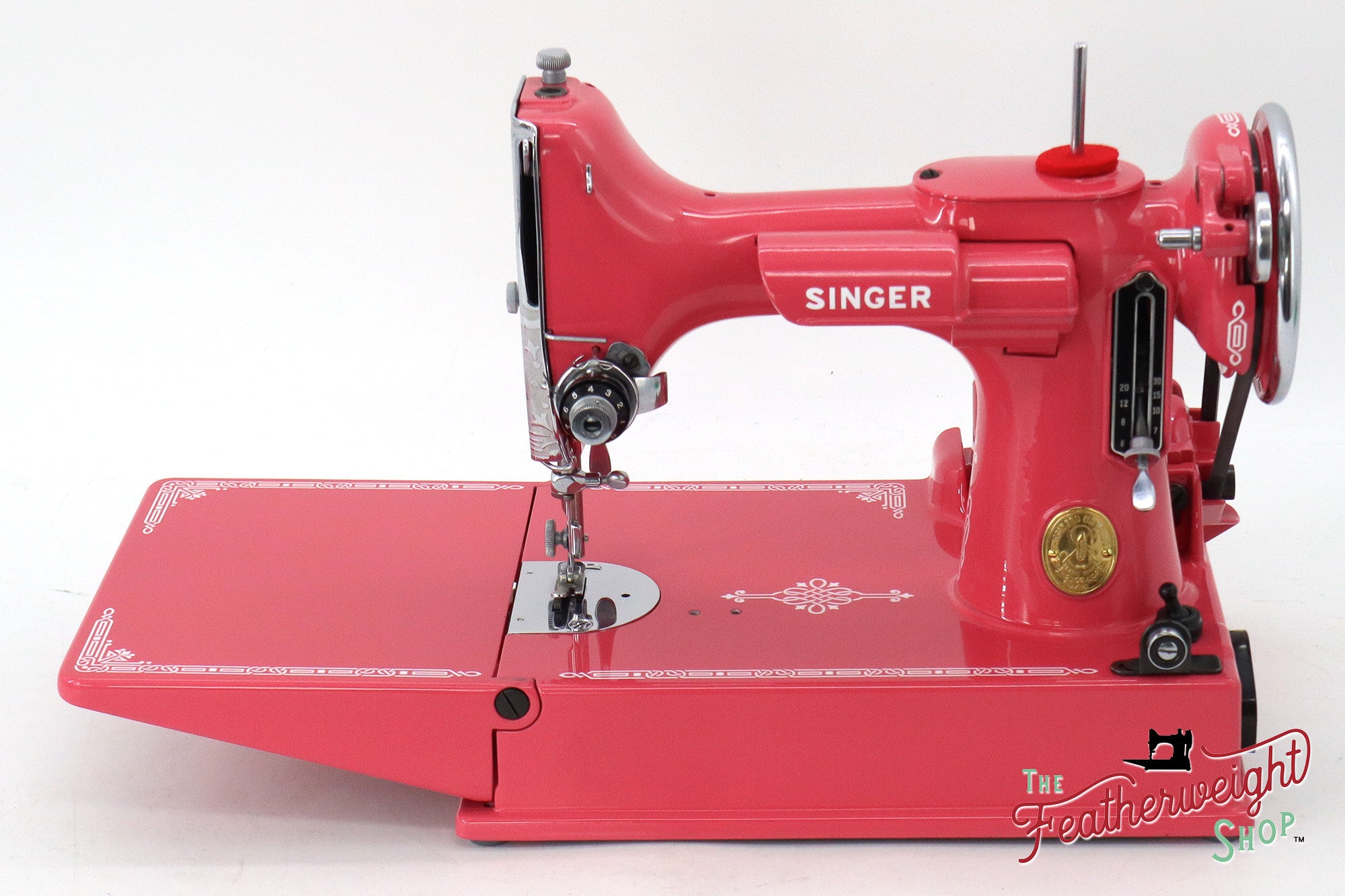 Singer Featherweight 221, AF753*** - Fully Restored in Happy Pink Grapefruit