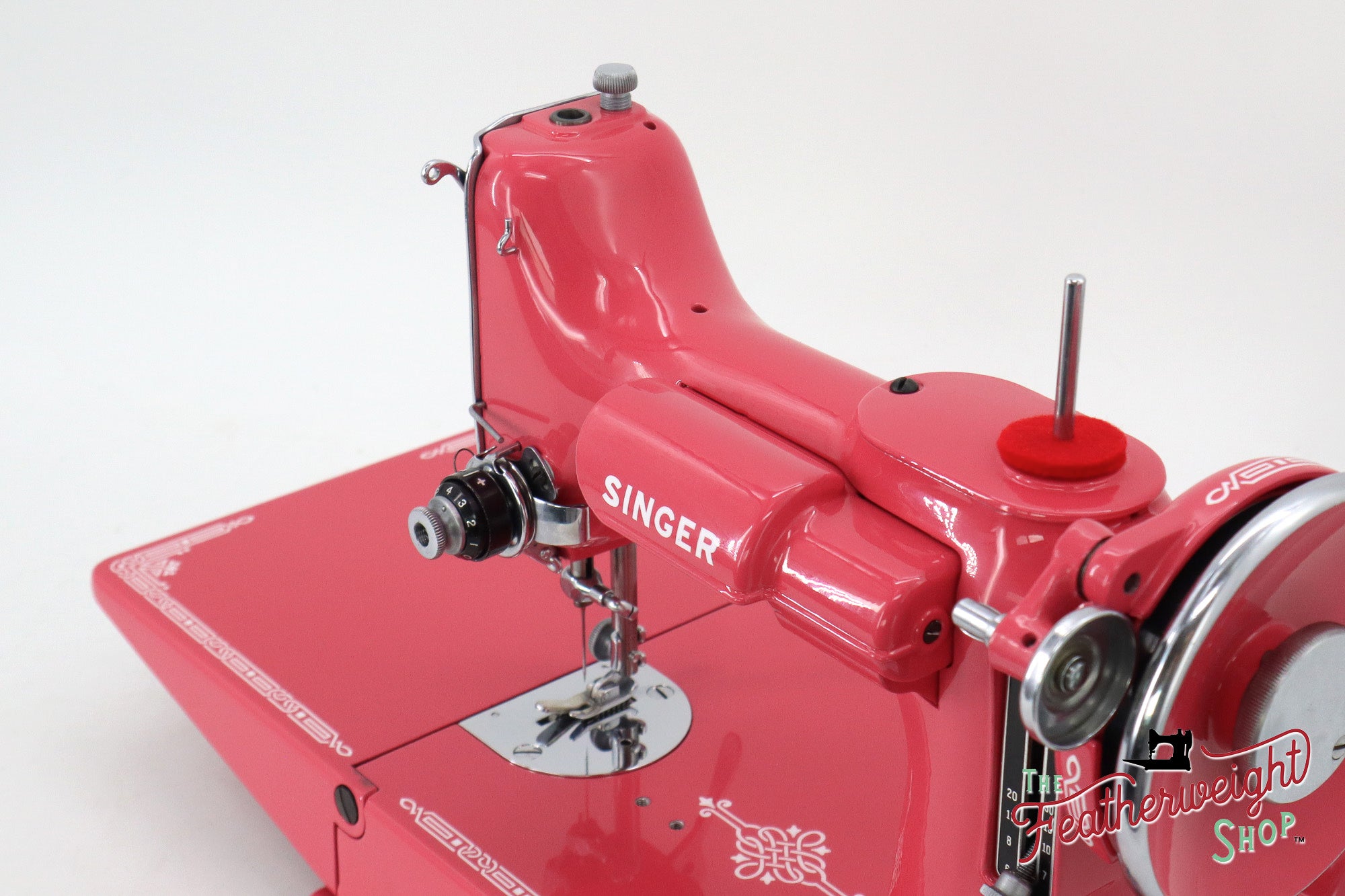 Singer Featherweight 221, AF753*** - Fully Restored in Happy Pink Grapefruit