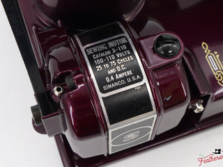 Load image into Gallery viewer, Singer Featherweight 221, AF870*** - Fully Restored in Star Garnet