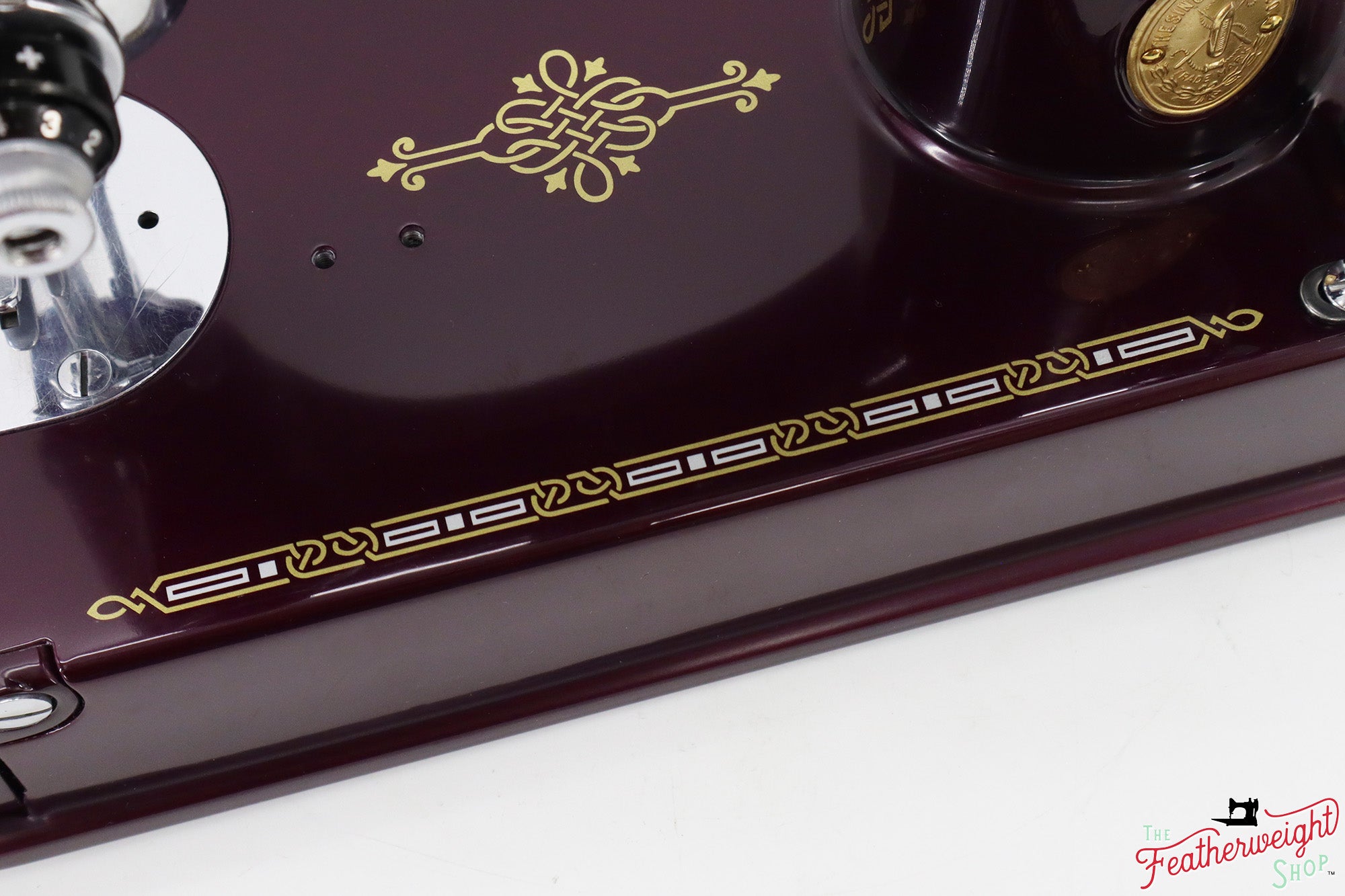 Singer Featherweight 221, AF870*** - Fully Restored in Star Garnet