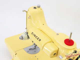 Load image into Gallery viewer, Singer Featherweight 221K7 Sewing Machine EV971*** - Fully Restored in Happy Yellow