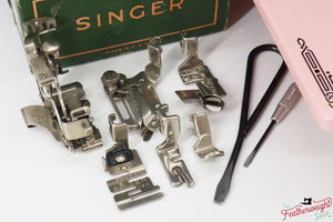 Singer Featherweight 221K, EF560*** - Fully Restored in Rosy Posy Pink
