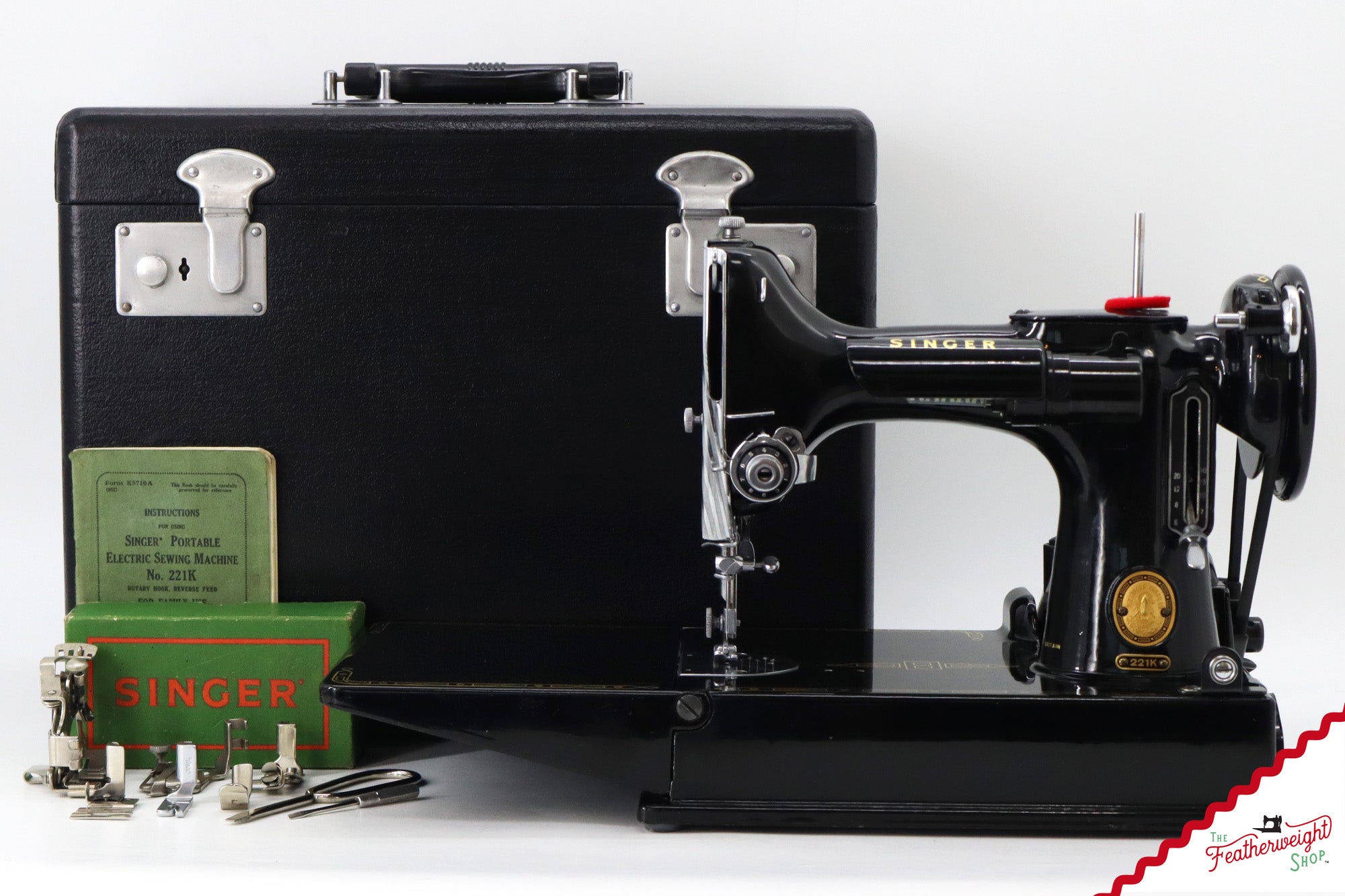 Singer Featherweight 221K Sewing Machine, 1955 - EK9865**