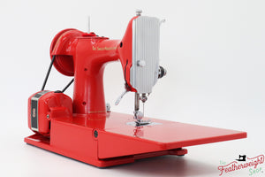Singer Featherweight 221K, Red 'S', ES6519** - Fully Restored in Liberty Red