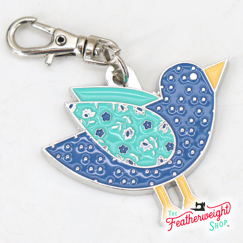 Keyring & Keychain Enamel Charm, BIRD by Lori Holt