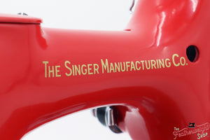Singer Featherweight 221K, Red 'S', ES6519** - Fully Restored in Liberty Red