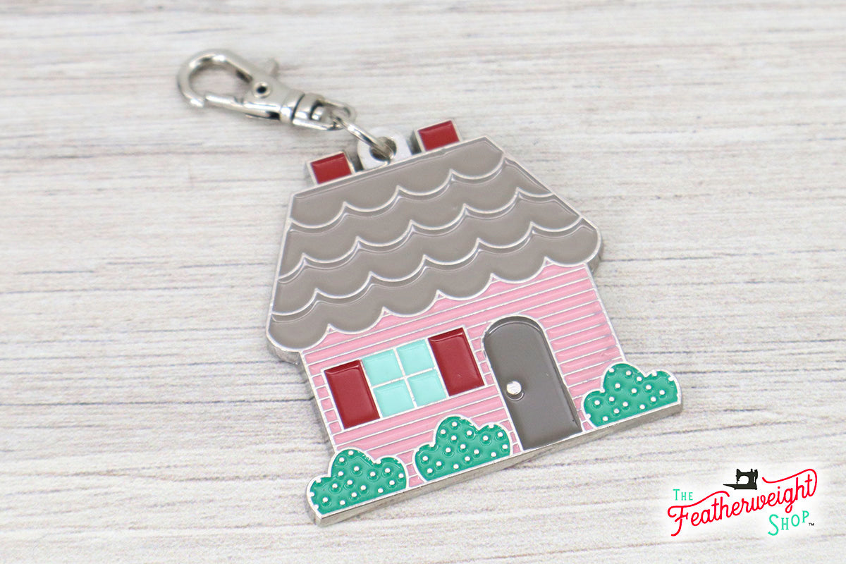 Keyring & Keychain Enamel Charm, HOUSE by Lori Holt