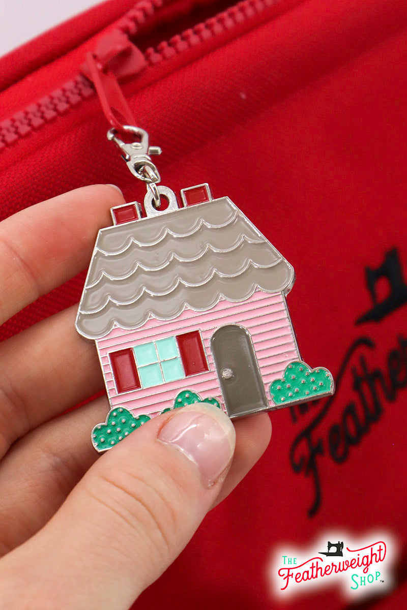 Keyring & Keychain Enamel Charm, HOUSE by Lori Holt