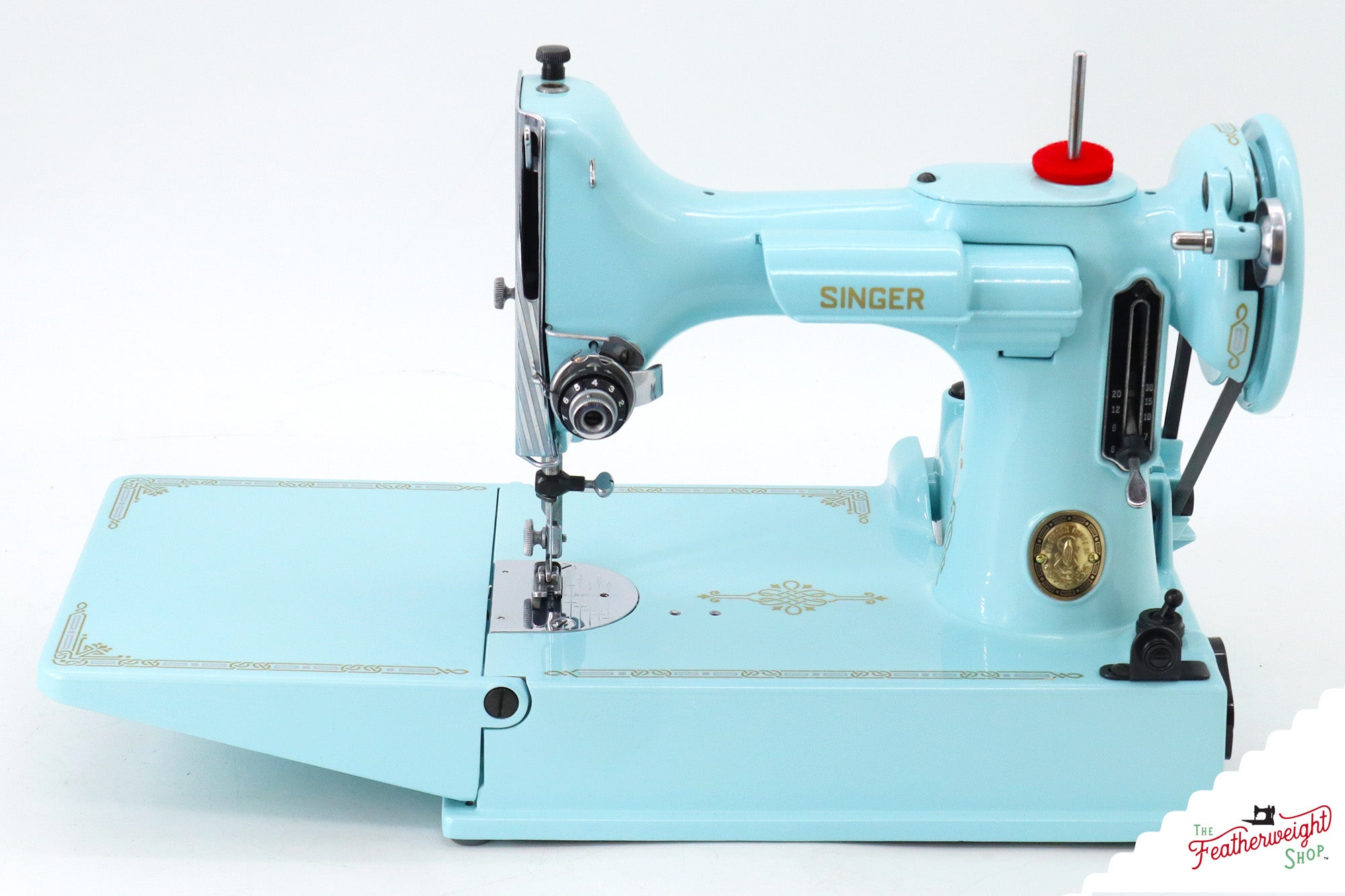 Singer Featherweight 221, AL409*** - Fully Restored in Cinderella Blue