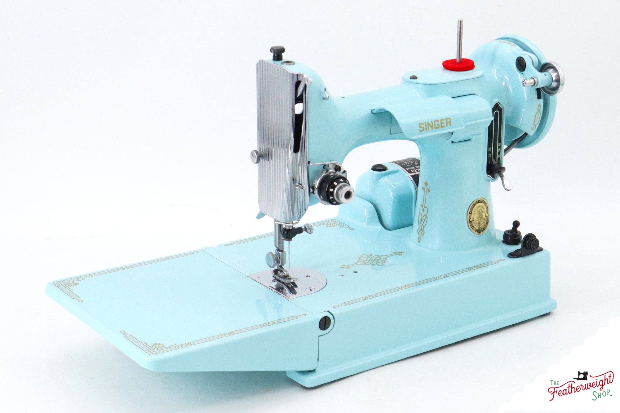 Singer Featherweight 221, AL409*** - Fully Restored in Cinderella Blue