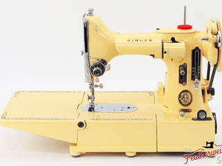 Load image into Gallery viewer, Singer Featherweight 222K - EJ9124** - Fully Restored in Happy Yellow