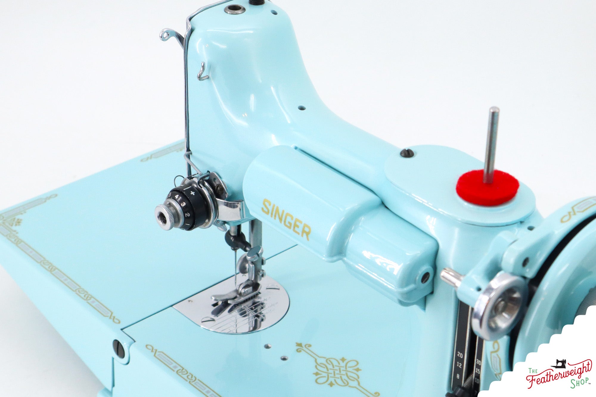 Singer Featherweight 221, AL409*** - Fully Restored in Cinderella Blue