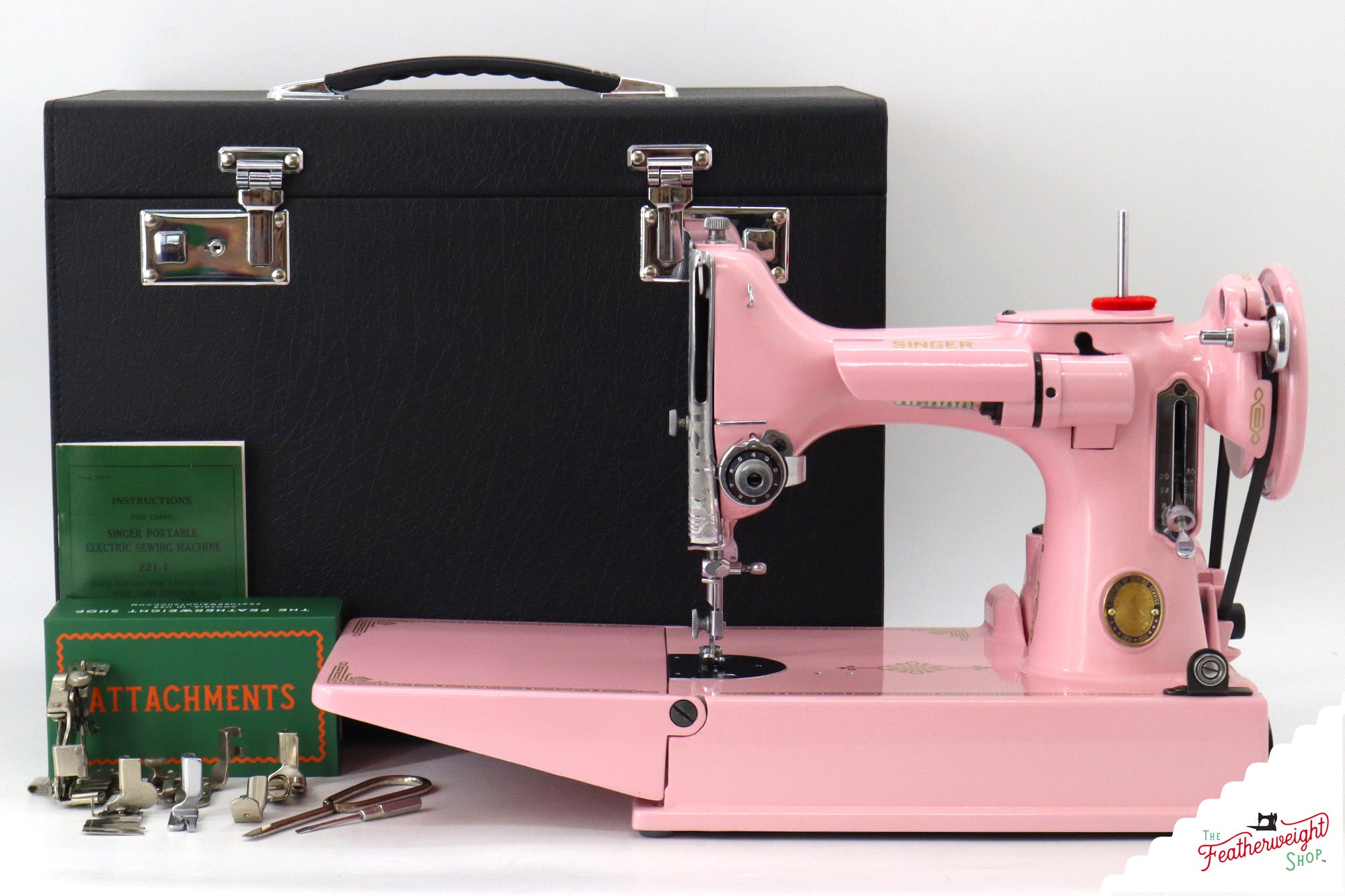 Singer Featherweight 221K, Centennial - EG642*** - Fully Restored in Pink Frosting