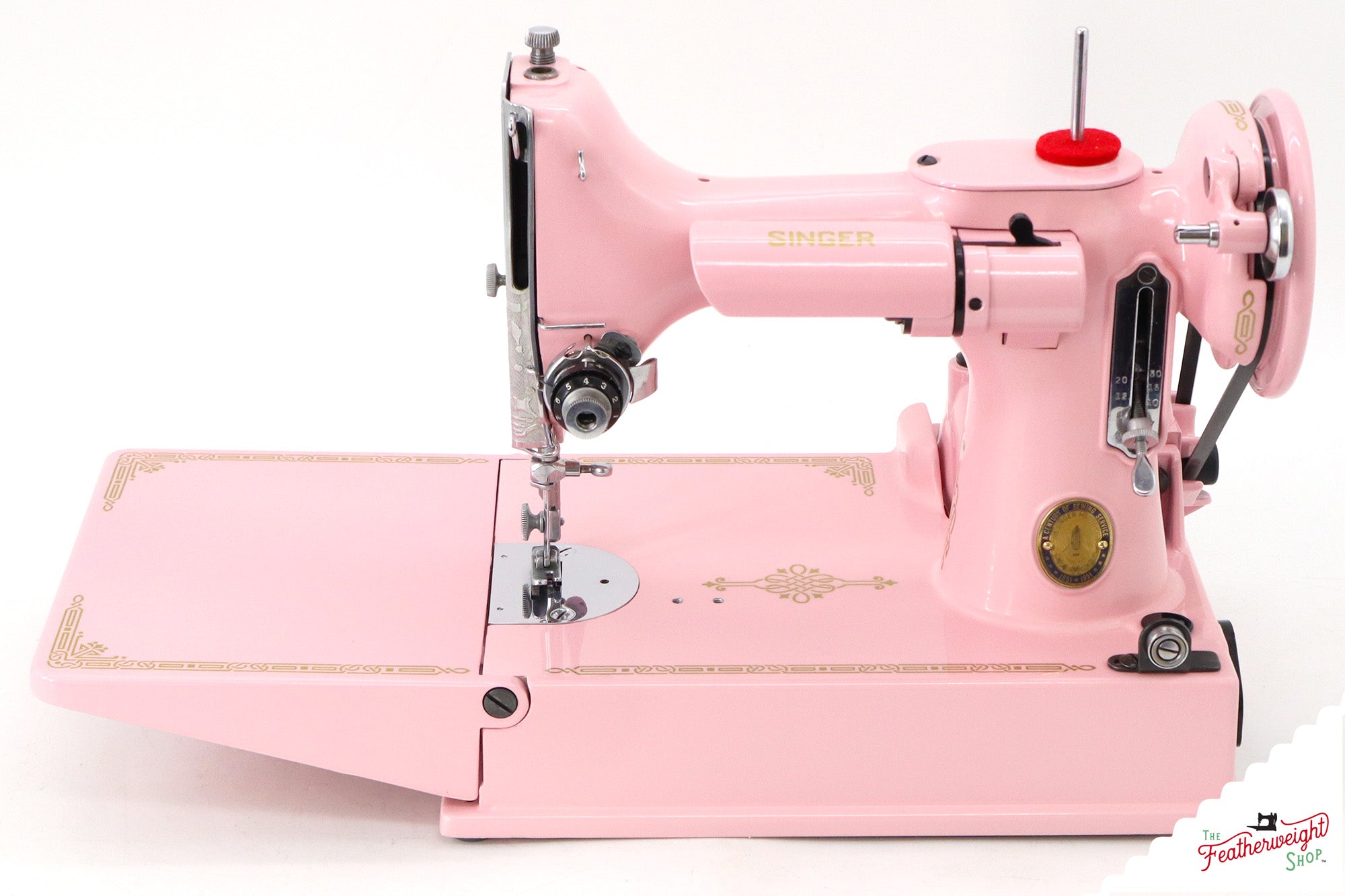 Singer Featherweight 221K, Centennial - EG642*** - Fully Restored in Pink Frosting