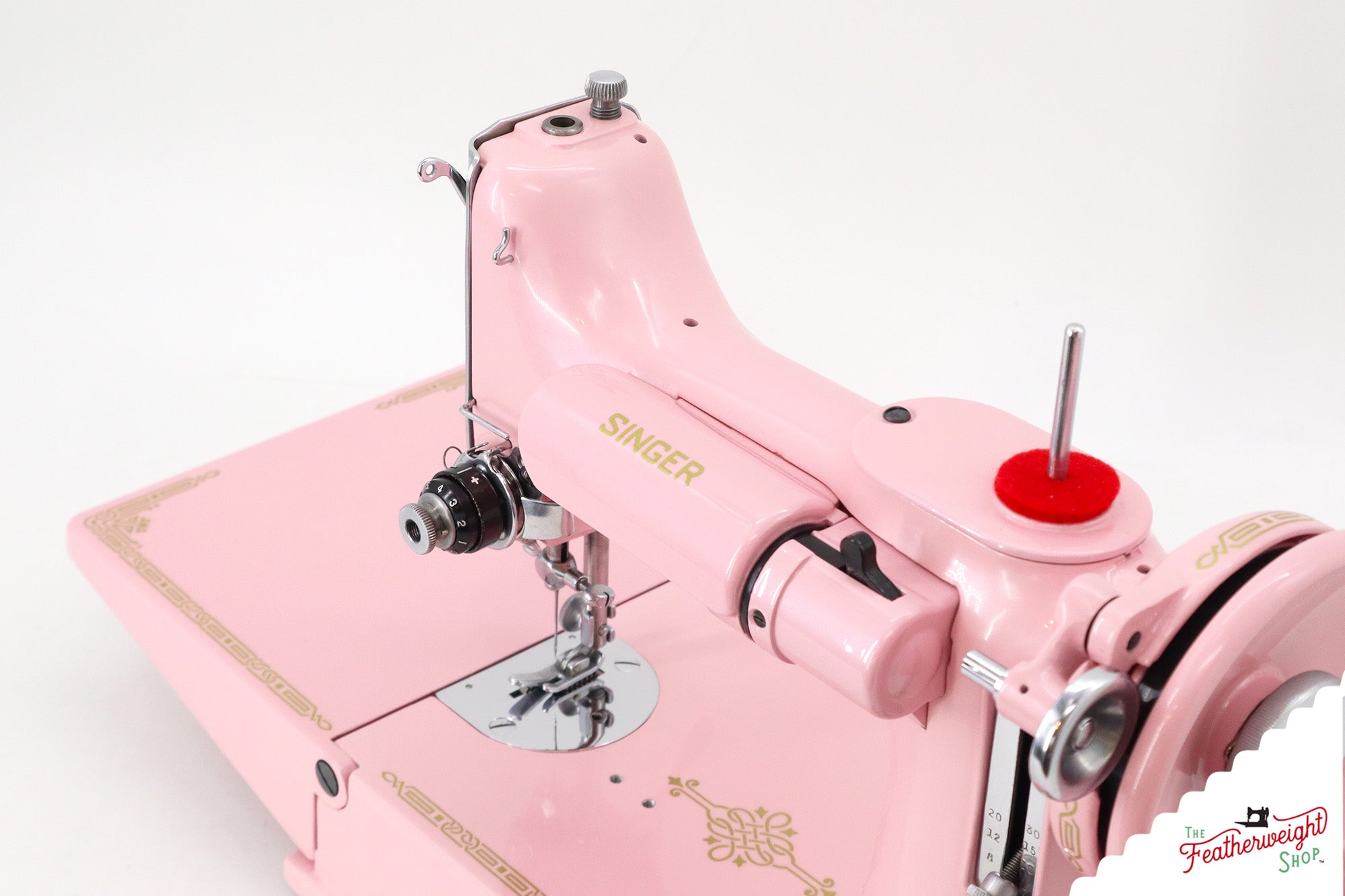 Singer Featherweight 221K, Centennial - EG642*** - Fully Restored in Pink Frosting