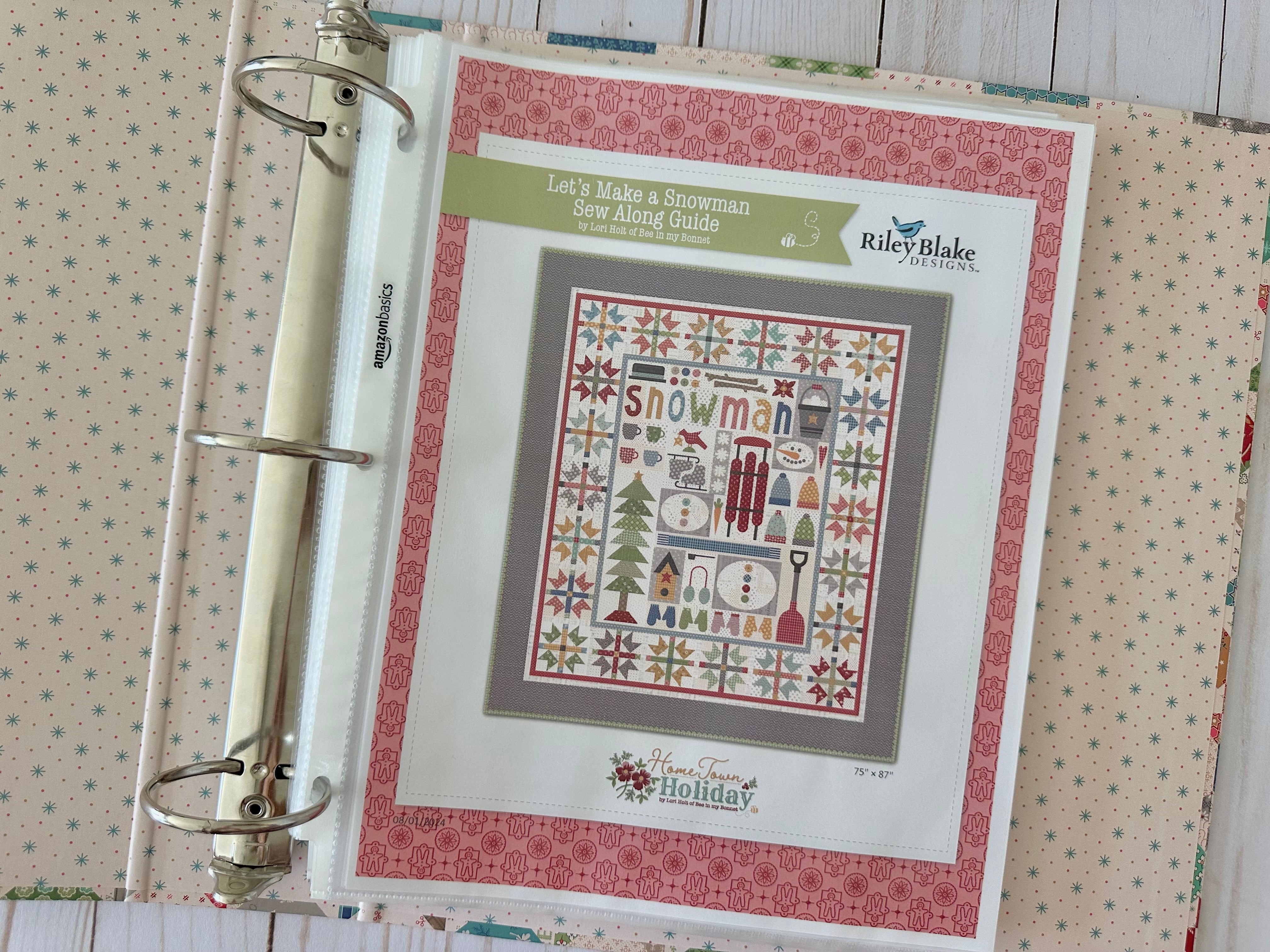 Sew Simple Shapes, Let's Make a SNOWMAN by Lori Holt of Bee in My Bonnet