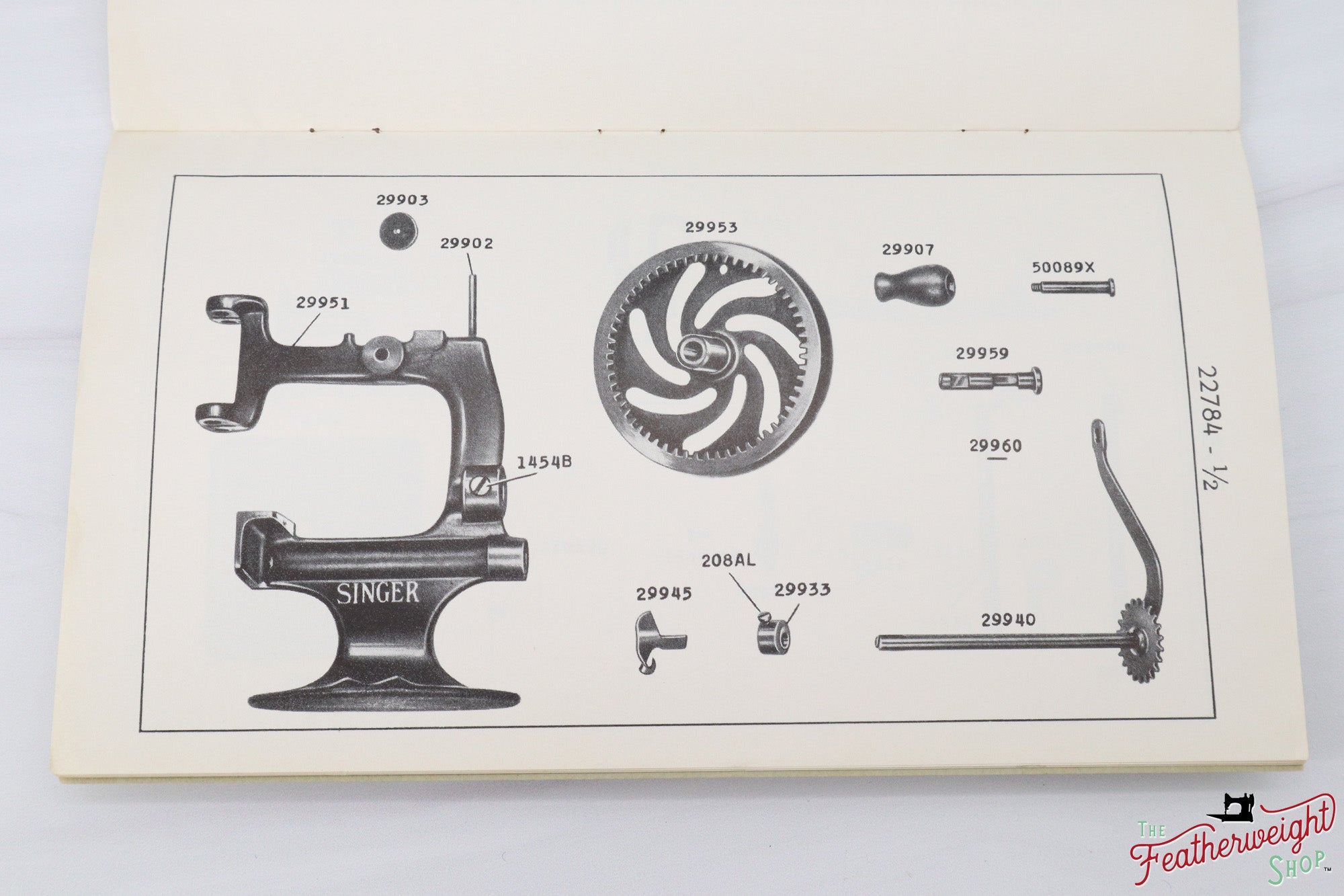 List of Parts Book, Singer 20, Sewhandy (Vintage Original) - RARE – The  Singer Featherweight Shop