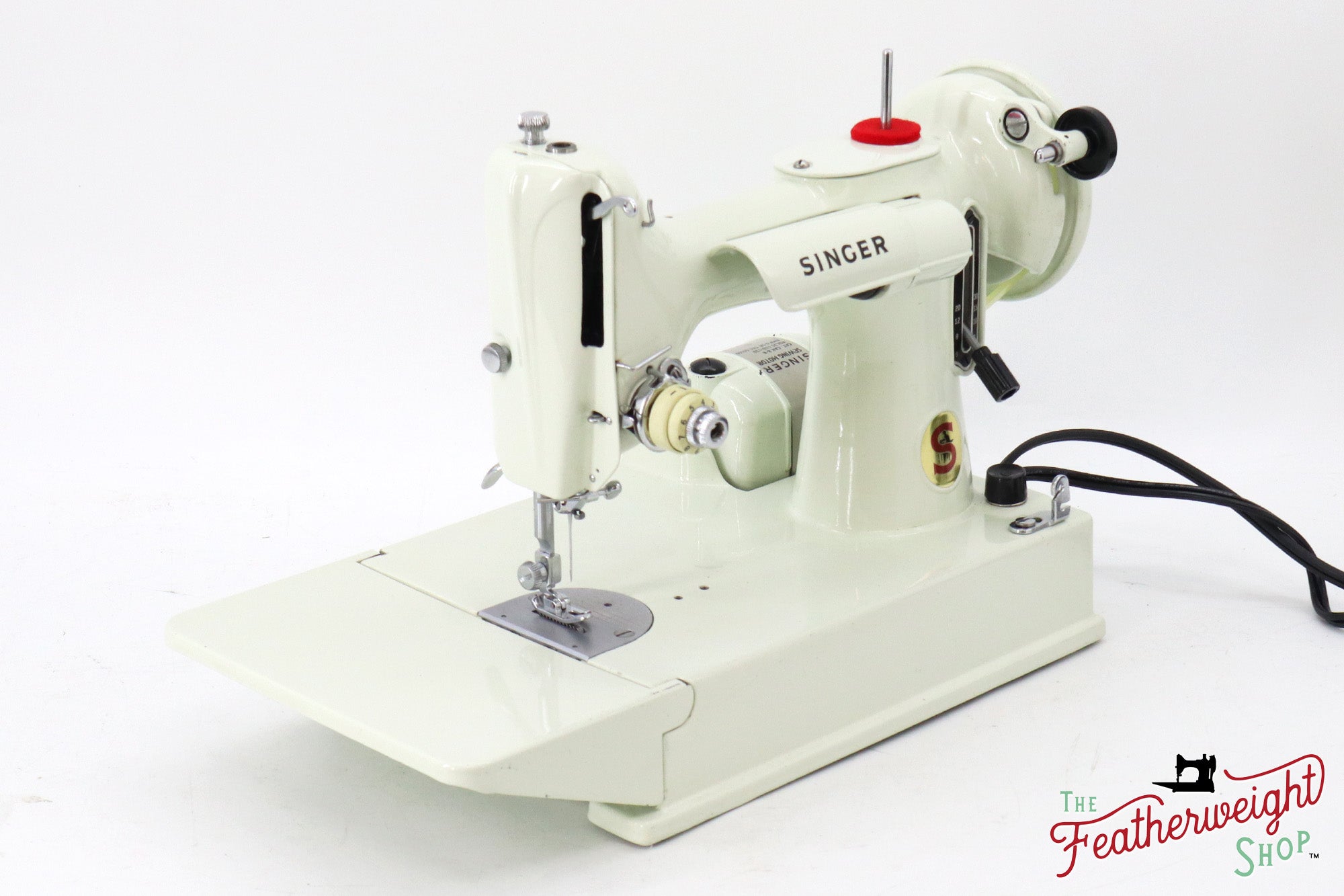 Singer Featherweight 221 Sewing Machine, WHITE - EV987***