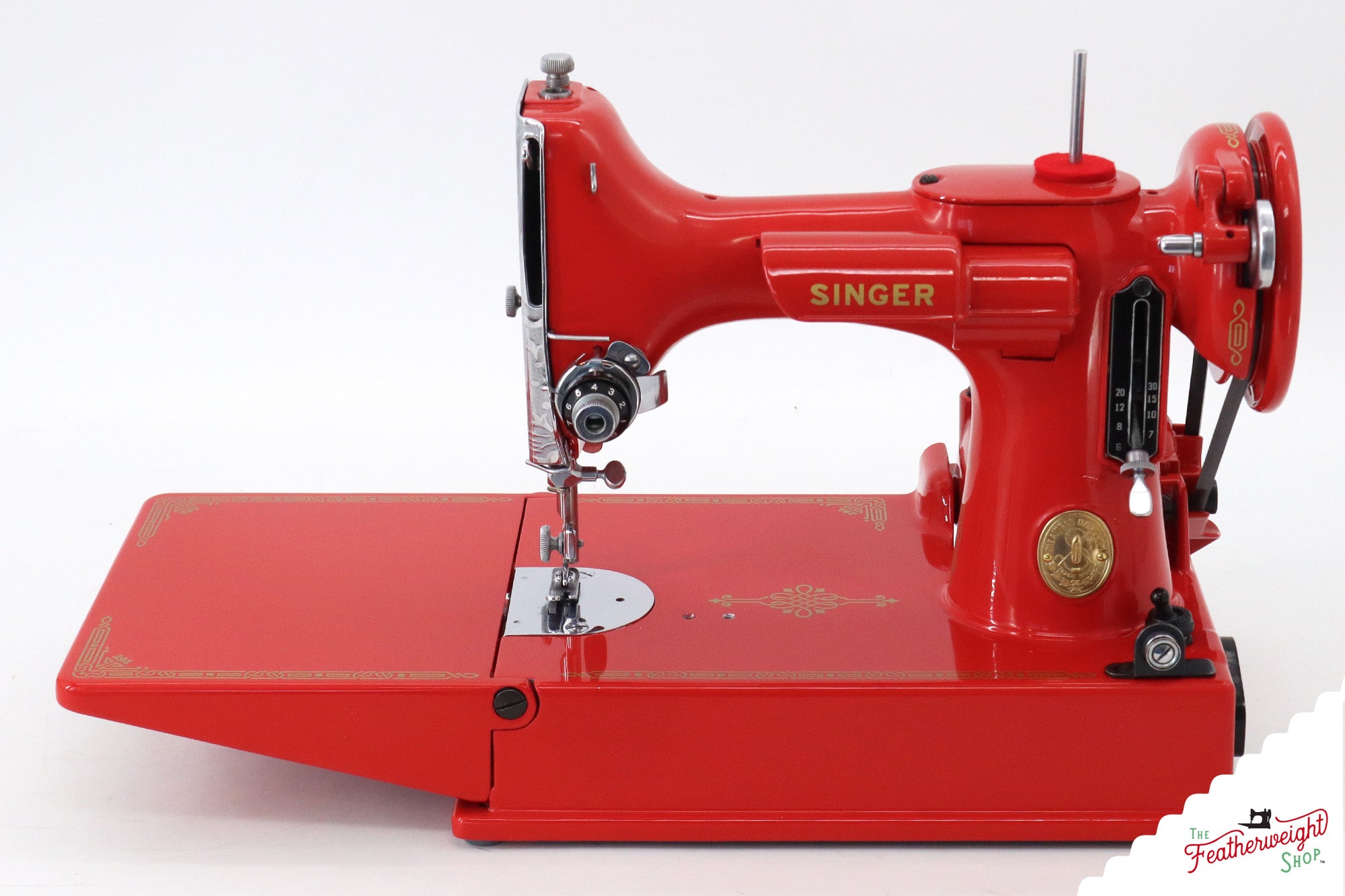 Singer Featherweight 221 AG877*** - Fully Restored in Liberty Red