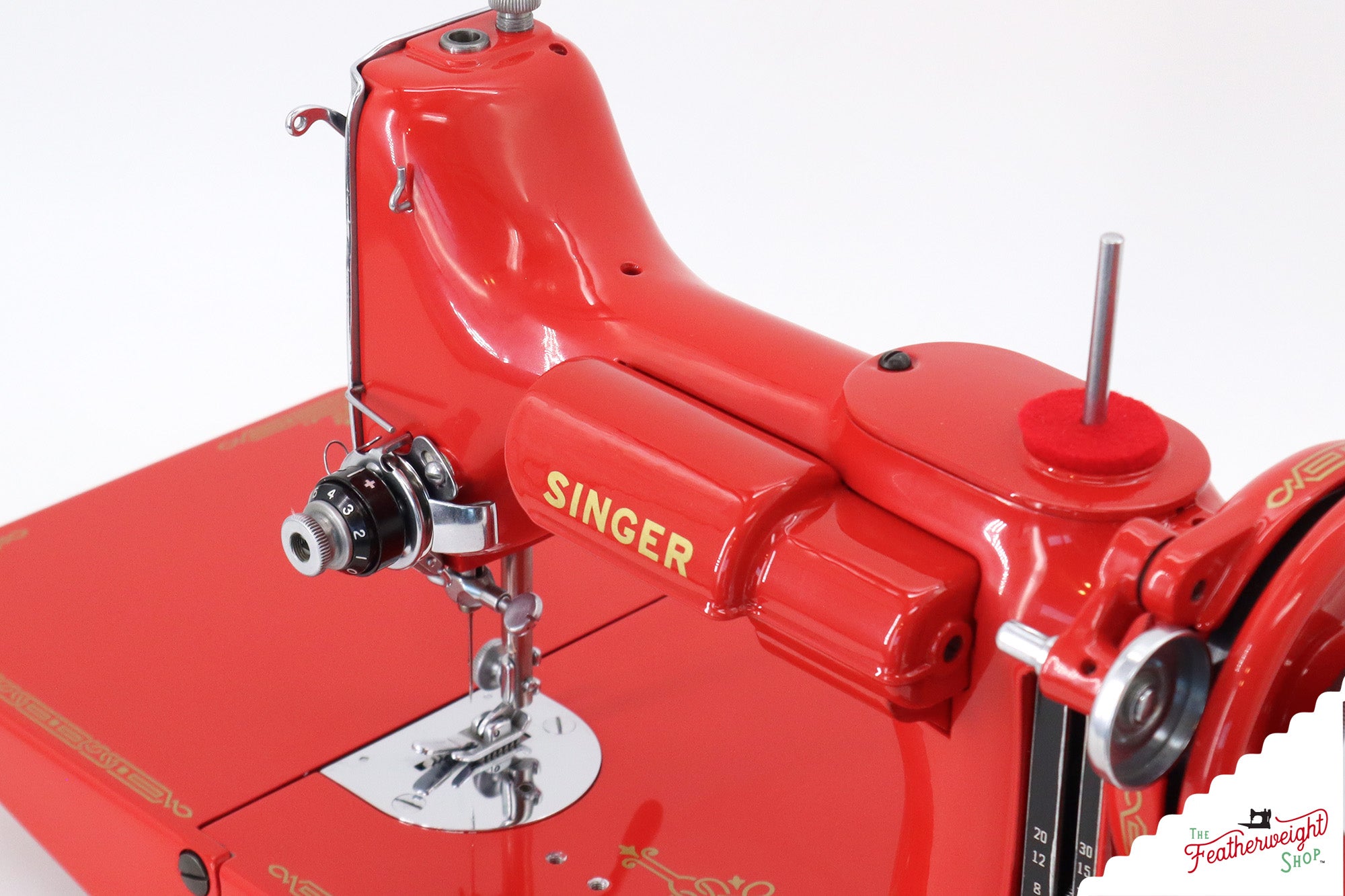 Singer Featherweight 221 AG877*** - Fully Restored in Liberty Red