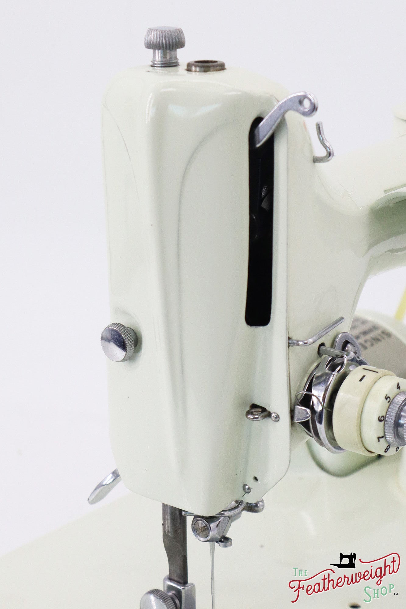 ミュージシャン CDL Hand Stitched Mini Basket White Singer Featherweight 221 Sewing Machine, WHITE - EV782