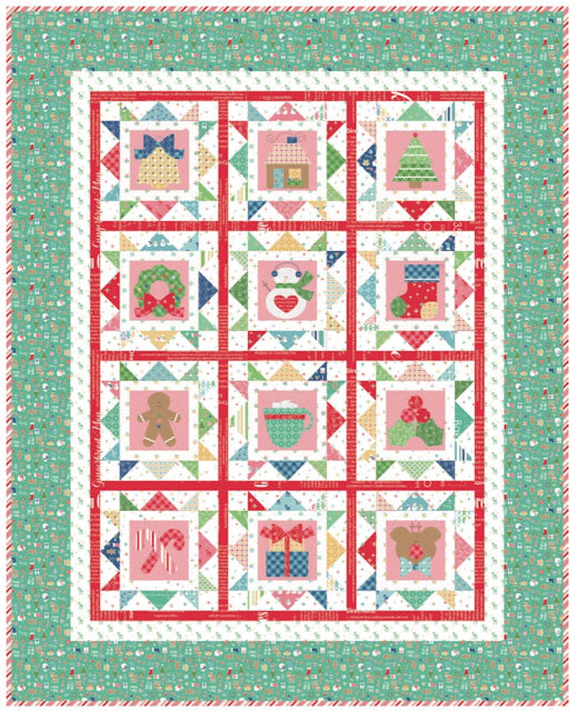 Quilt Kit, Cozy Christmas Applique' (Templates Included)