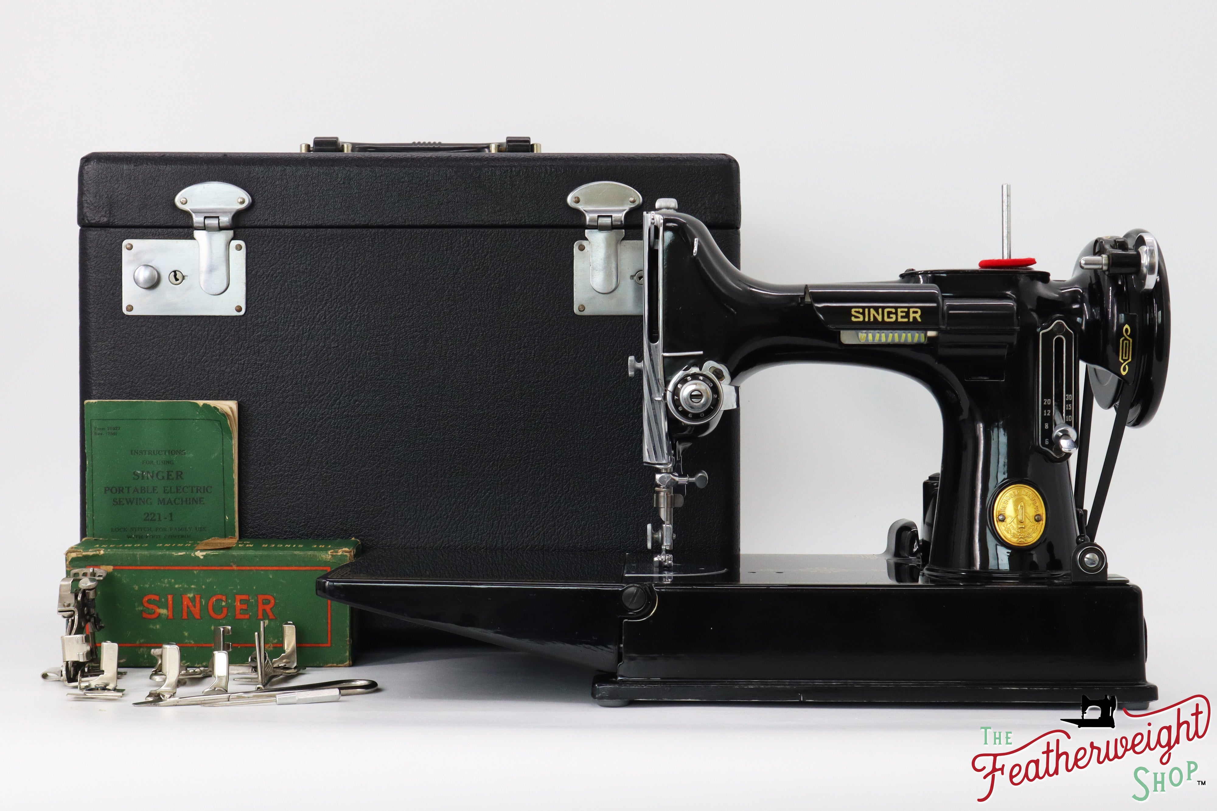 Singer Featherweight 221 Sewing Machine, AJ641*** - 1950