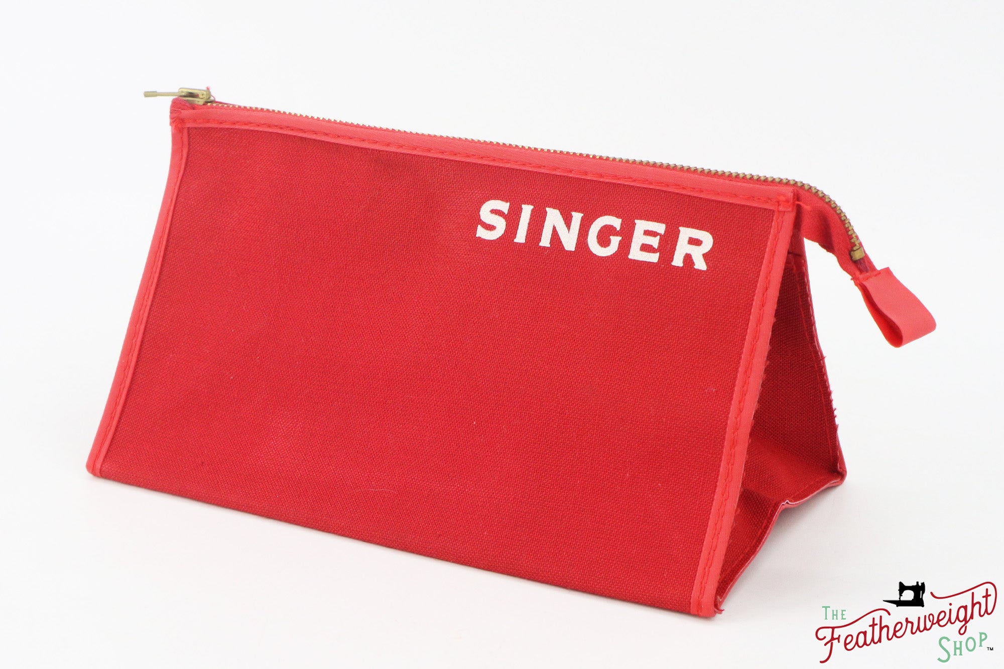 Pouch, Red Canvas - Singer (Vintage Original) RARE