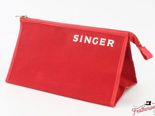 Load image into Gallery viewer, Pouch, Red Canvas - Singer (Vintage Original) RARE