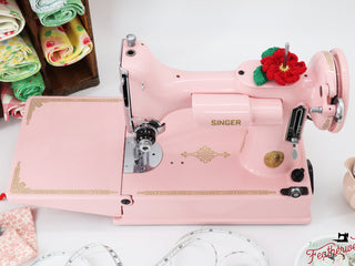 Singer Featherweight 221 Restored in Pink Frosting For Sale AE060 – The  Singer Featherweight Shop