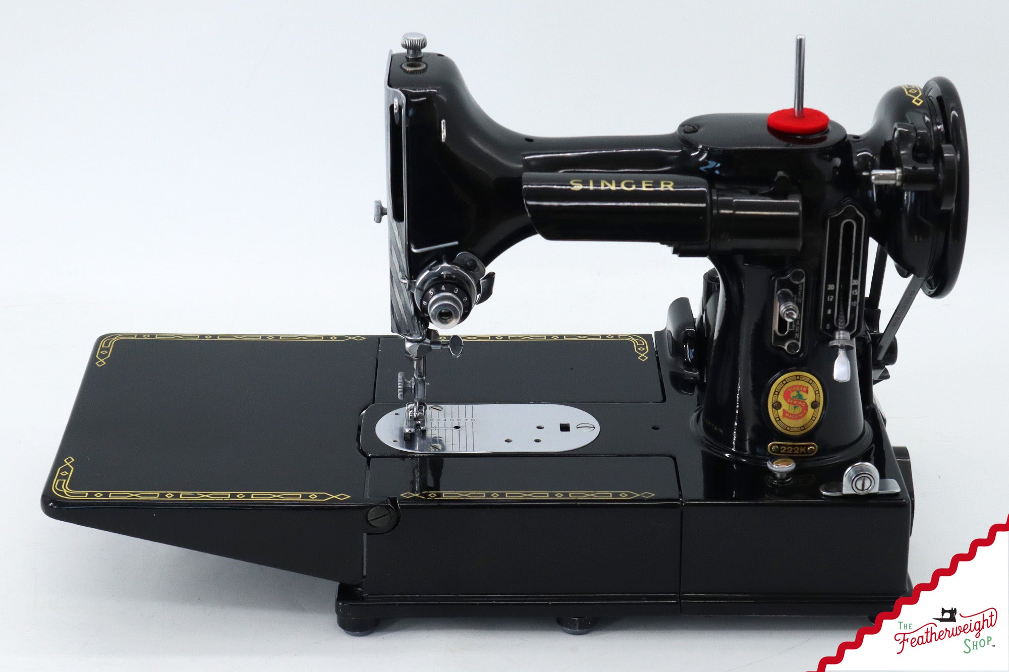 Singer Featherweight 222K Sewing Machine, Red 'S' - EP76001* - 1959