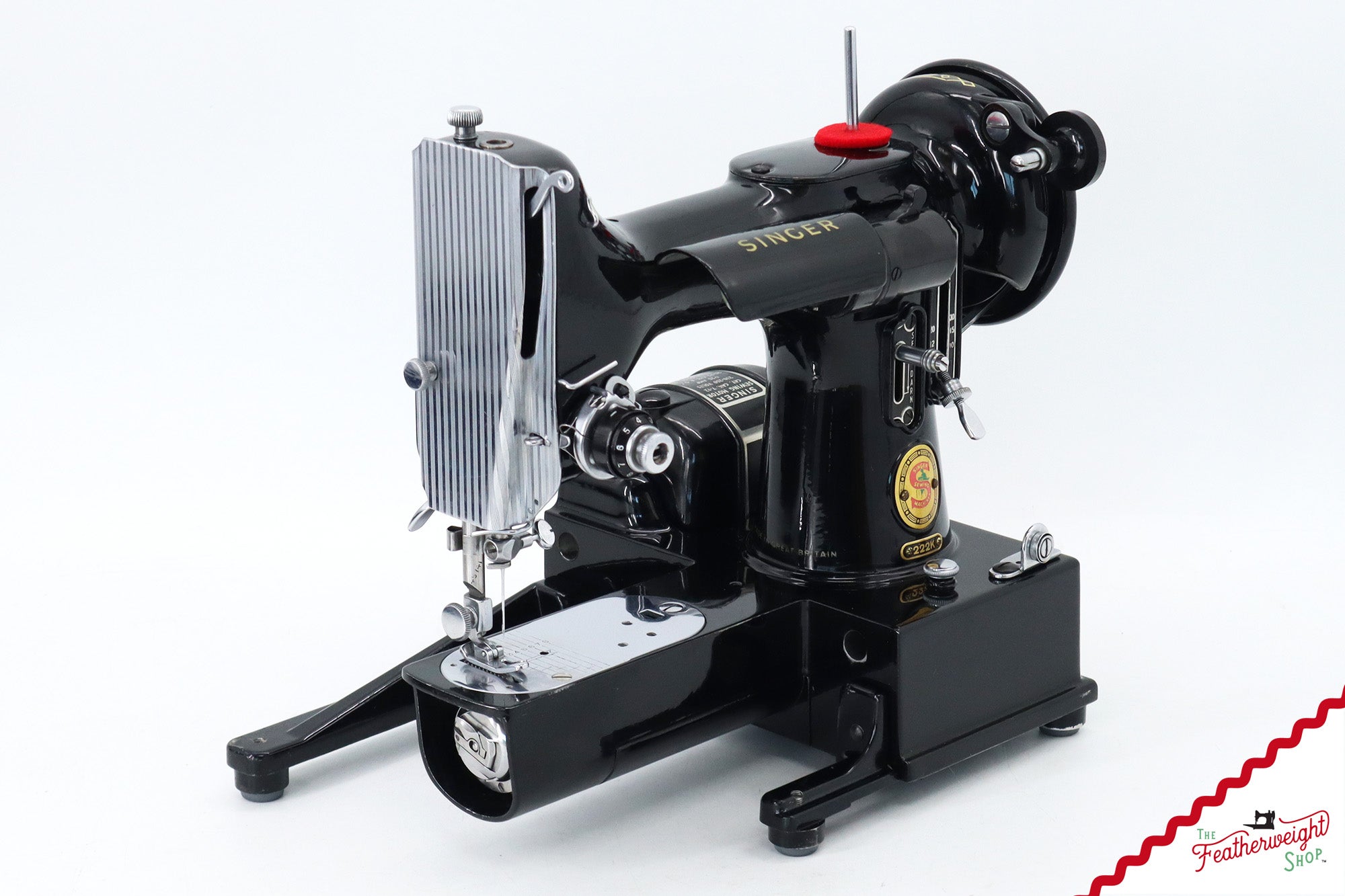 Singer Featherweight 222K Sewing Machine, Red 'S' - EP76001* - 1959