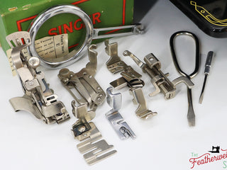 Load image into Gallery viewer, Singer Featherweight 222K Sewing Machine - EM6052**, 1957