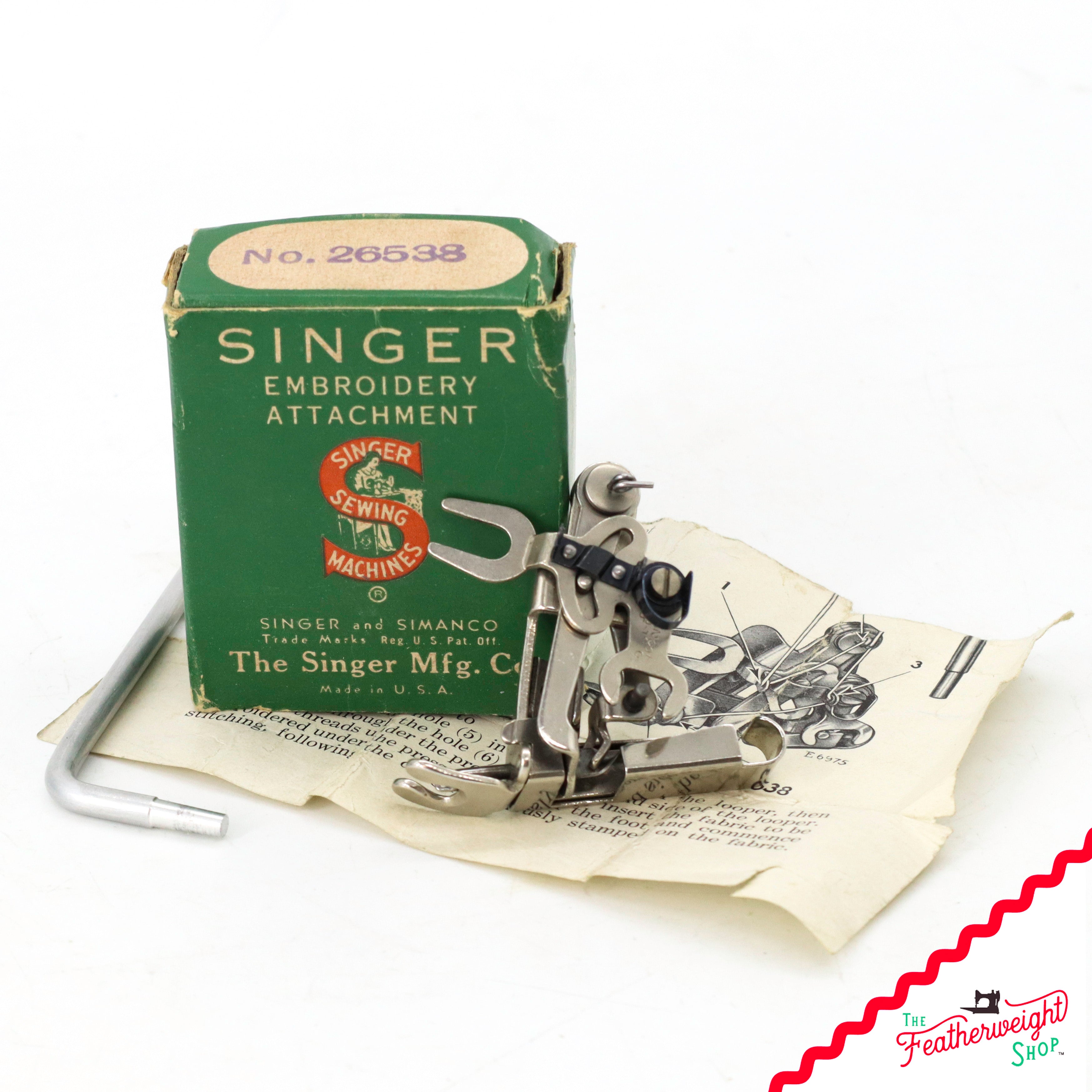 Single Thread Embroidery Attachment, Singer (Vintage Original)