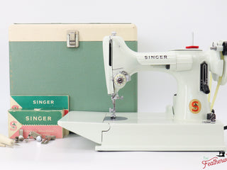 Load image into Gallery viewer, Singer Featherweight 221 Sewing Machine, WHITE - EV9575**