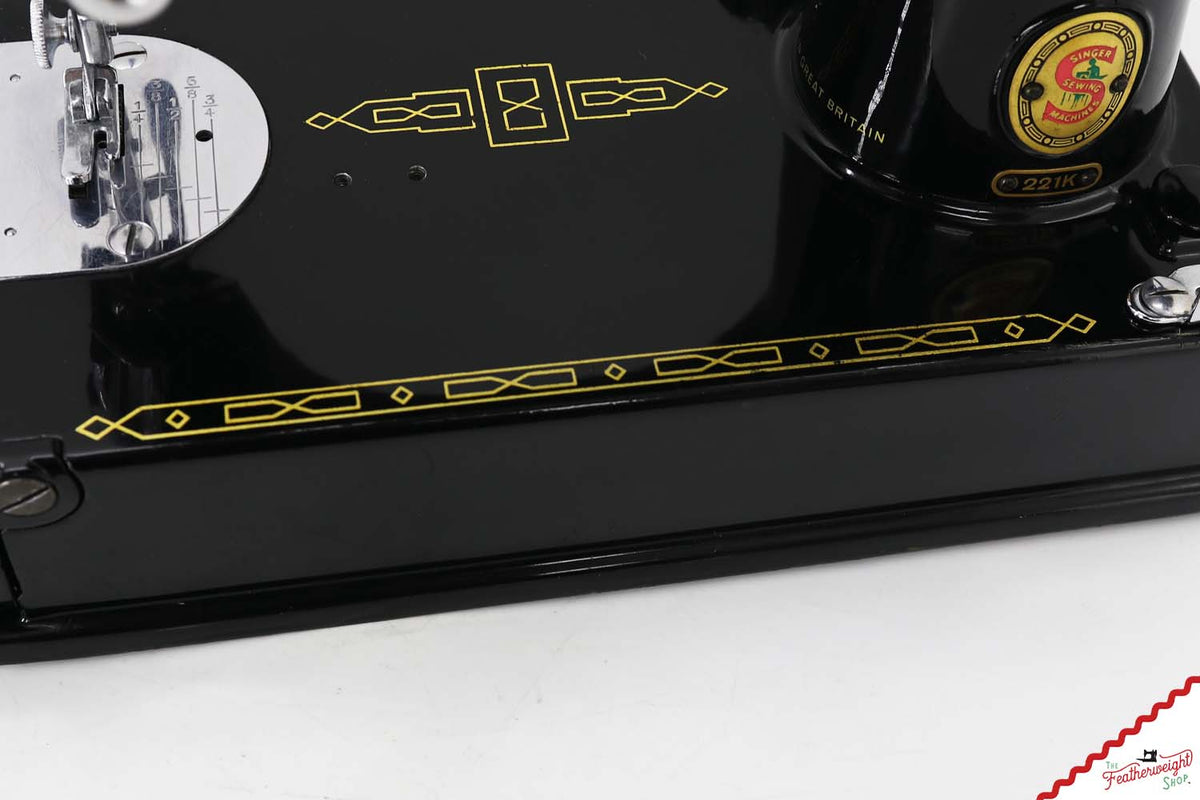 Singer Featherweight 221K Sewing Machine, RED "S" - ES2490**