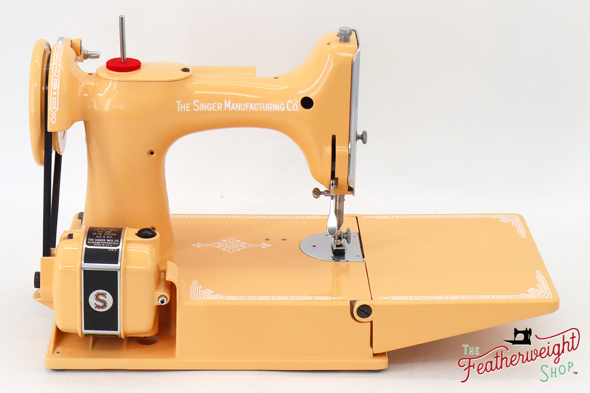 Singer Featherweight 221, AJ569*** - Fully Restored in Dreamcicle