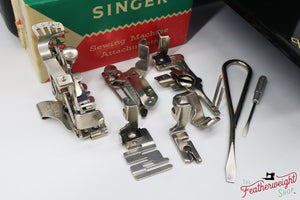 Singer Featherweight 221K Sewing Machine, RED "S" - ES2467**