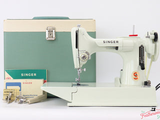 Load image into Gallery viewer, Singer Featherweight 221 Sewing Machine, WHITE - FA235***