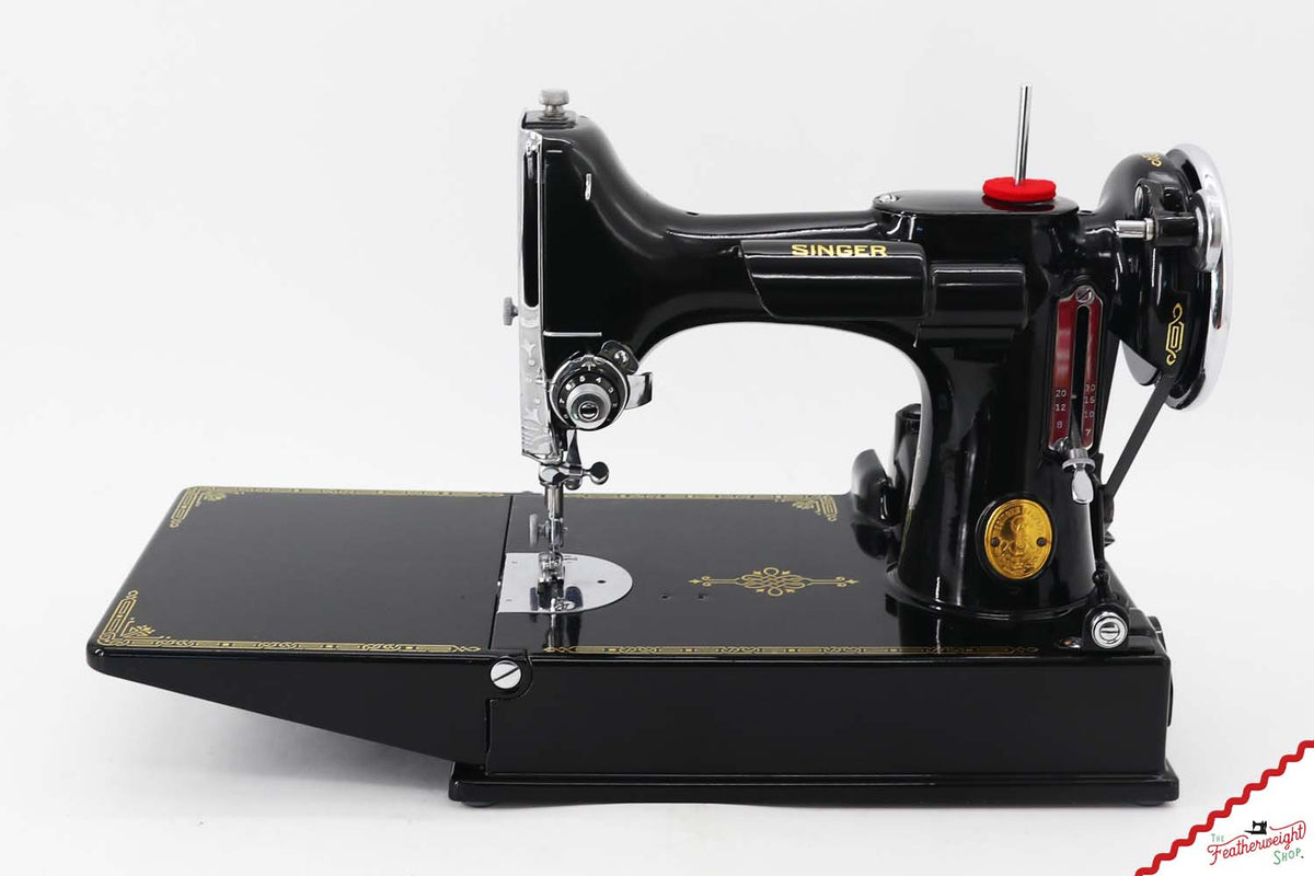 Singer Featherweight 221 Sewing Machine, AF374*** - Corduroy Insert - RARE