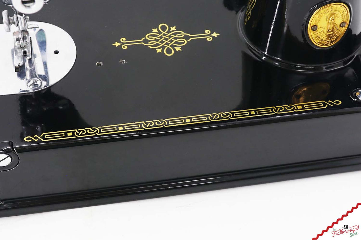 Singer Featherweight 221 Sewing Machine, AF374*** - Corduroy Insert - RARE